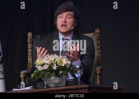 Javier Milei, Candidato a presidente en Argentina Stockfoto