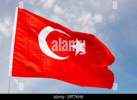 Nationalflagge Türkei Stockfoto