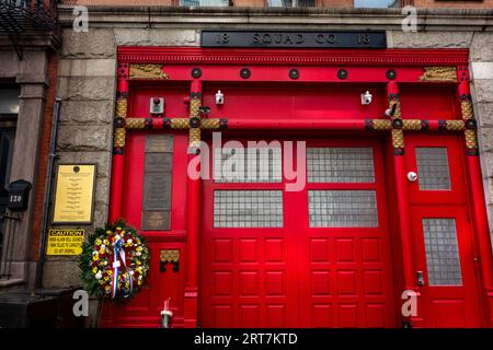 Trupp 18 Feuerwehrhaus in der 10th St, Greenwich Village, New York City, NY Stockfoto