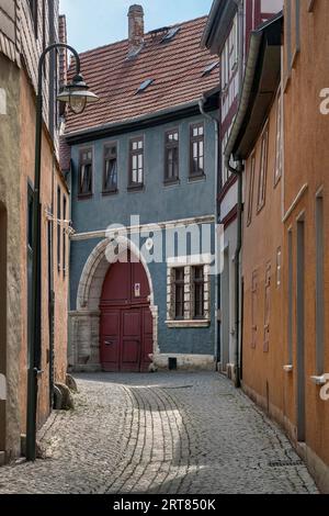 Bad Langensalza ist eine Kurstadt in Thüringen. Sie ist eine der historisch bedeutendsten Städte des Thüringer Beckens und hat eine reiche Geschichte Stockfoto