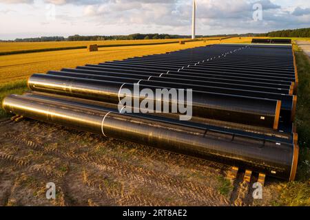 Neue Gasleitungen für das Nord Stream-Projekt Stockfoto