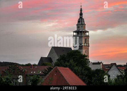 Bad Langensalza ist eine Kurstadt in Thüringen. Sie ist eine der historisch bedeutendsten Städte des Thüringer Beckens und hat eine reiche Geschichte Stockfoto