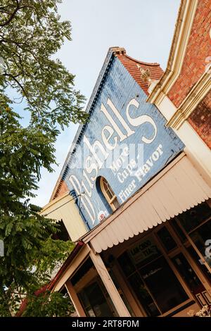 Maldon, Australien, 19. Februar 2017: Historische viktorianische Architektur in der alten Goldgräberstadt Maldon, Victoria, Australien Stockfoto