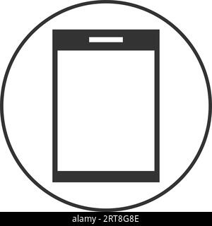 Smartphone-Symbol Mobile-Symbol. Elektroniksymbole. Tablet- und Smartphone-Symbol. Schwarzes Tablet-Symbol für Android-Mobiltelefon. Stock Vektor