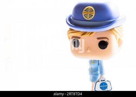 Funko Pan am Stewardess Figur Still Life, USA Stockfoto