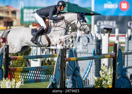 Calgary, Alberta, Kanada, 8. September 2023. Nayel Nassar (EGY) Riding Coronado, The Masters, Fichte Wiesen - Stockfoto