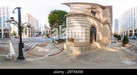 360 Grad Panorama Ansicht von Atlanta, GA, USA - 8. September 2023: 360 Foto US Courthouse Atlanta Georgia um 2023
