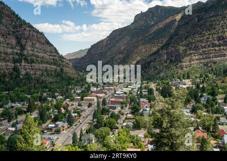 Blick auf Colorado vom Million Dollar Highway Stockfoto