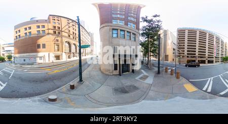 360 Grad Panorama Ansicht von Atlanta, GA, USA - 8. September 2023: 360 Foto Courtyard by Marriott Atlanta Downtown