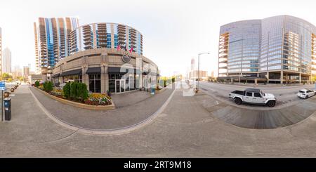 360 Grad Panorama Ansicht von Atlanta, GA, USA - 8. September 2023: 360 Foto Twelve Downtown 12 Autograph Collection