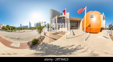360 Grad Panorama Ansicht von Atlanta, GA, USA - 8. September 2023: 360 Foto Omni Hotel Downtown Atlanta GA