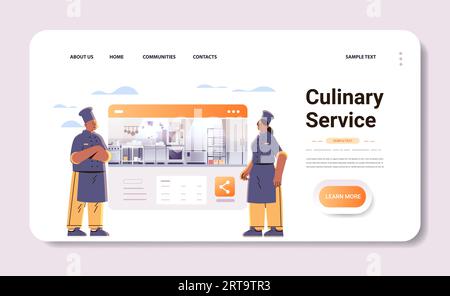 Mann Frau professionelle Restaurant Küchenchefs oder Bäcker in Uniform Lebensmittelindustrie Arbeiter Happy Labor Day Feier Konzept Stock Vektor