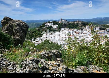 Casares in der Nähe von Estepona, Costa del Sol, Andalusien, Spanien Stockfoto