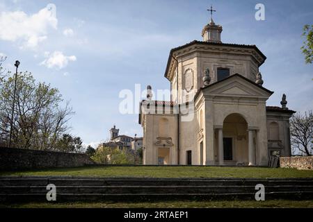 Heiligtum Santa Maria del Monte, Santa Maria del Monte, Sacromonte di Varese, Weltkulturerbe, Varese, Lombardei, Italien, Europa Stockfoto