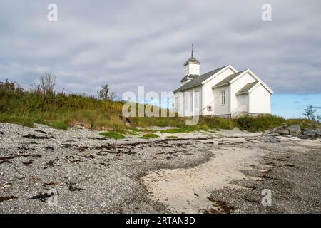 Kirche, Gimsoy Gimsoya, Lofoten, Norwegen, Skandinavien Stockfoto