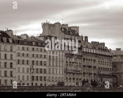 Skyline, Apartments, Île de la Cité, Paris, Frankreich, Europa, EU. Stockfoto