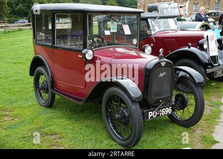 Red 1927 Austin Sieben-Top-Hut. Stockfoto