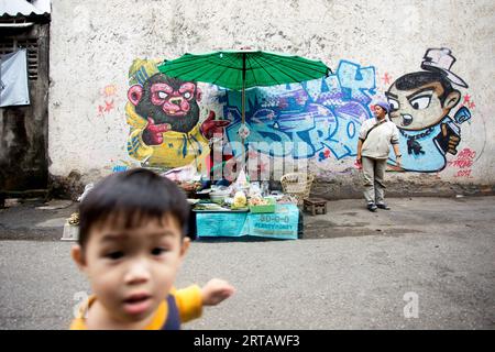 Chiang Mai, Thailand; 1. Januar 2023: Street Food Stand auf den Straßen von Chiang Mai. Stockfoto
