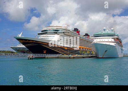 Prince George Wharf Cruise Terminal, Nassau, New Providence Island, Bahamas Stockfoto