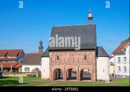 Karolinger Königssaal in Lorsch, UNESCO-Weltkulturerbe, Odenwald, Hessen, Deutschland Stockfoto