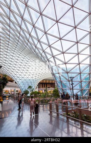 The Orchard, der tropische Indoor-Garten des Flughafens Doha am internationalen Flughafen Doha Hamad, Katar Stockfoto