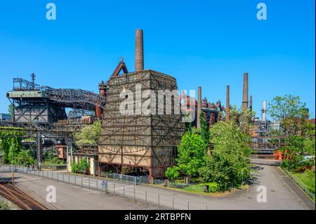 UNESCO-Weltkulturerbe Völklinger Eisenwerke, Völklingen, Saar, Saarland, Deutschland Stockfoto