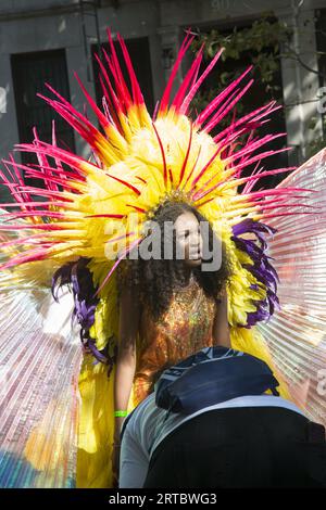 West Indian Kiddies Parade und Karneval im Crown Heights-Viertel von Brooklyn, New York. Stockfoto