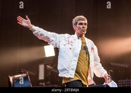 Die Stone Roses treten im Wembley Stadium auf Stockfoto
