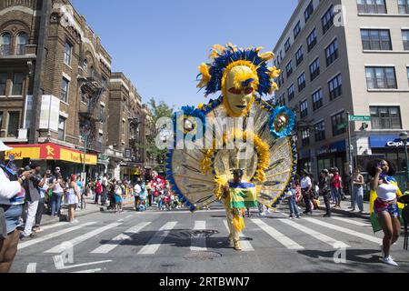 West Indian Kiddies Parade und Karneval im Crown Heights-Viertel von Brooklyn, New York. Stockfoto