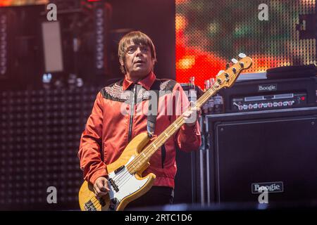Die Stone Roses treten im Wembley Stadium auf Stockfoto