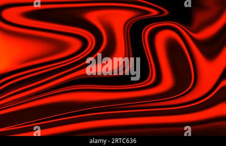Abstrakter roter Hintergrund mit einigen glatten Kurvenlinien Stockfoto