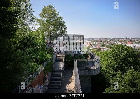 Flak Tower in Humboldthain, Berlin, Deutschland, Europa Stockfoto