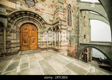 Sacra di San Michele, Turin, Piemont, Italien Stockfoto