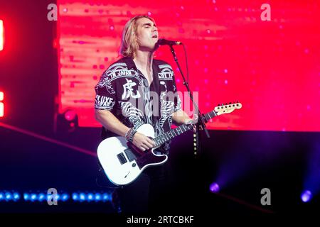 Charlie Simpson von Busted tritt am 10. September 2023 in London in der O2 Arena auf Stockfoto