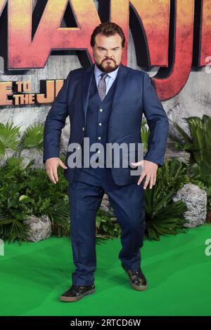 London, Großbritannien. Dezember 2017. Jack Black nimmt an der „Jumanji: Welcome to the Jungle“ UK-Premiere Teil, die im Vue West End in London, England, stattfindet. (Foto: Fred Duval/SOPA Images/SIPA USA) Credit: SIPA USA/Alamy Live News Stockfoto