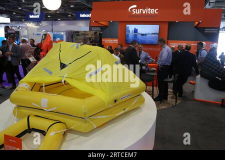 London, Vereinigtes Königreich. September 2023. Waffenhersteller aus aller Welt präsentieren ihre Produkte auf der DSEI London 2023 mit Schwerpunkt Luftverteidigung und autonome Fahrzeuge. Uwe Deffner/Alamy Live News Stockfoto