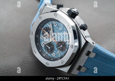 Verschiedene Audemars Piguet Royal Oak Modelle Stockfoto