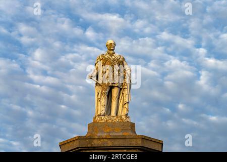 Denkmal für Prinz Albert auf Castle Hill in Tenby, Wales, Vereinigtes Königreich, Europa Stockfoto