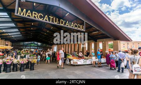 Ajaccio Market, Korsika, Frankreich, Europa Stockfoto