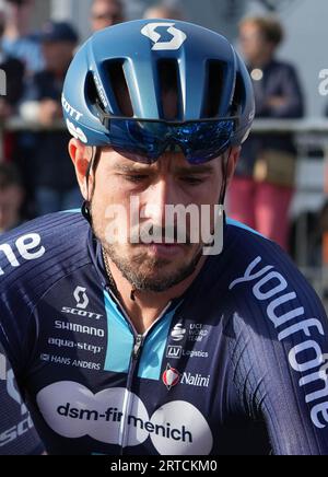 DEGENKOLB John vom Team dsm - firmenich während der Bretagne Classic - Ouest-France 2023, UCI World Tour Radrennen am 3. September 2023 in Plouay, Frankreich - Foto Laurent Lairys / DPPIV Stockfoto