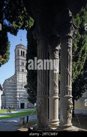 Chiesa Santa Maria del Tiglio, Gravedona Ed Uniti, Comer See, Lombardei, Italien Stockfoto