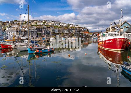 Mevagissey Townscape and Harbour, Cornwall, England, Vereinigtes Königreich, Europa Stockfoto