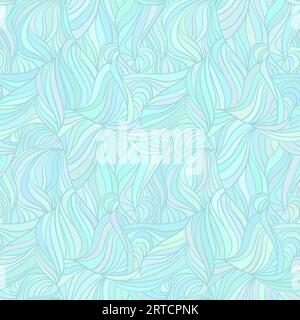 Abstrakter Vektor nahtloser Hintergrund von Hand gezeichneten mehrfarbigen Linien Stock Vektor