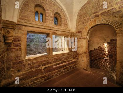 UNESCO-Weltkulturerbe „Schum Sites“, Mikwe (religiöses Ritualbad) im Judenhof in Speyer, Rheinland-Pfalz, Deutschland, Europa Stockfoto