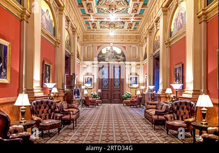 Innenräume der Grand Lodge of Pennsylvania Philadelphia New Jersey USA Stockfoto