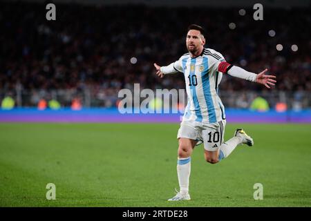 Lionel Messi Cellebrating Goal Stockfoto