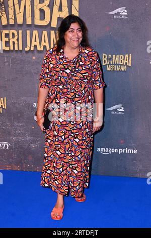 London, Großbritannien. September 2023. Gurinder Chadha bei der Weltpremiere der nächsten Originalserie von Amazon Prime, Bambai Meri Jaan, im Vue West End, Leicester Square, London. Quelle: Nils Jorgensen/Alamy Live News Stockfoto