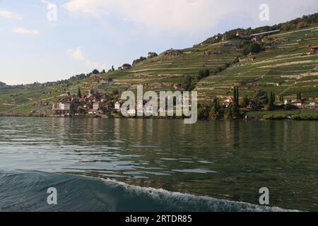 St. Sulpice in Lavaux Stockfoto