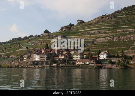 St. Sulpice in Lavaux Stockfoto