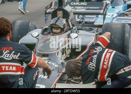 Tony Adamowicz in einem Lola T330 bei der Watkins Glen SCCA L&M Formel 5000 1973, Sstarted 9., belegte 17 Stockfoto